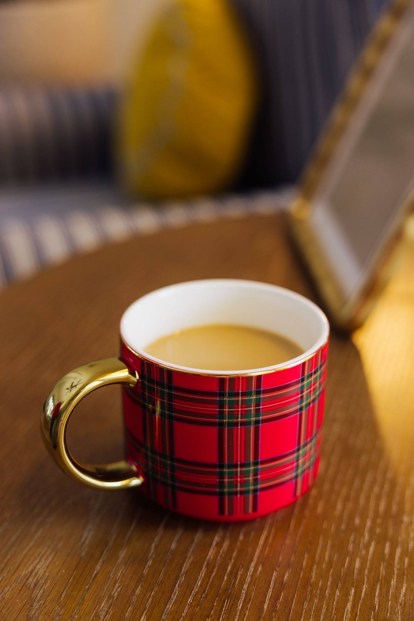 Red Plaid Coffee Mug
